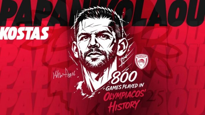 Κώστας Παπανικολάου: 800 αγώνες με τη φανέλα του Ολυμπιακού! 69e4b174d67f7.jpeg